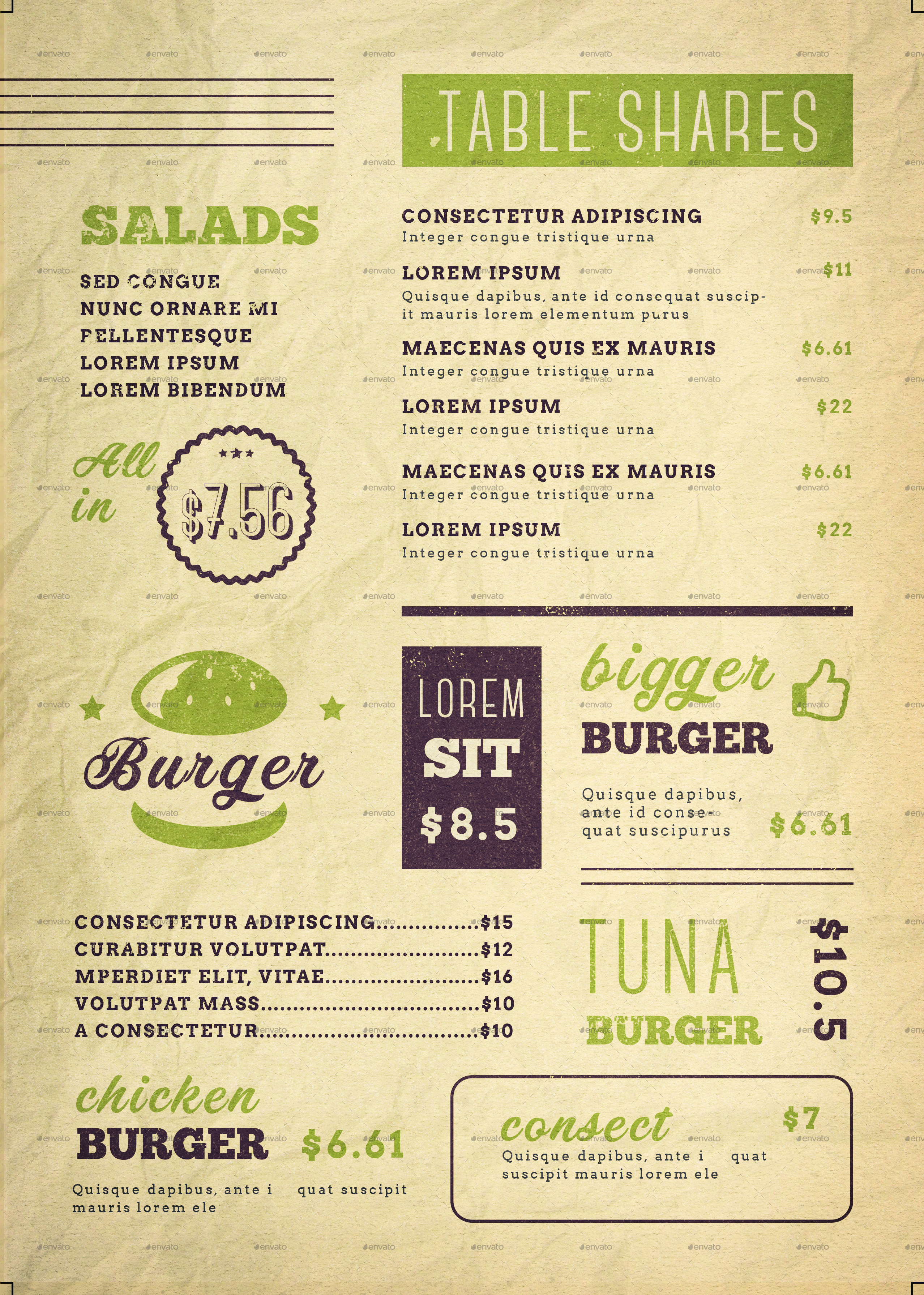 Food Menu by Creativestoree | GraphicRiver